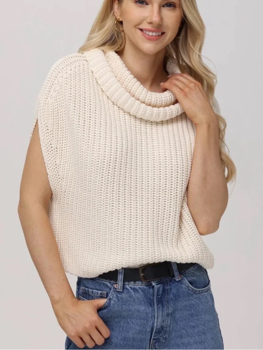 Industry sleeveless sweater